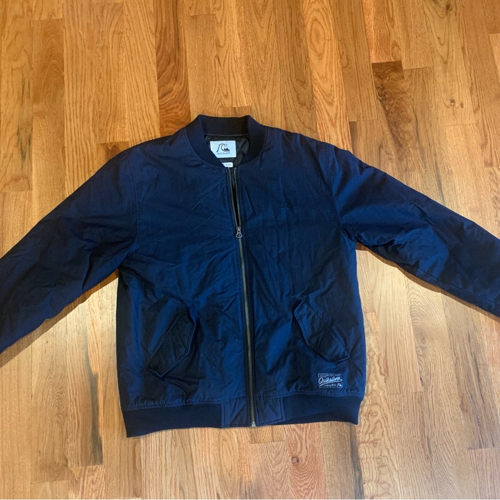 Men’s Quicksilver Black Zip Jacket XXL Like New